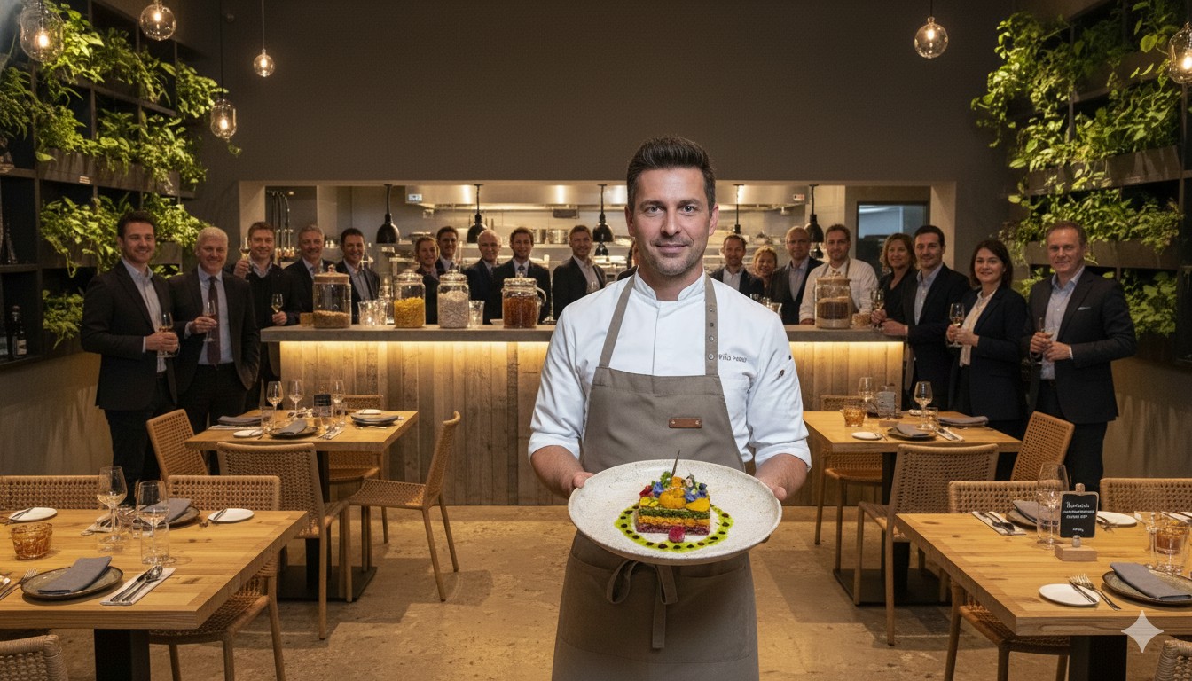 AI-generated concept image of a Celebrity-Chef-Launches