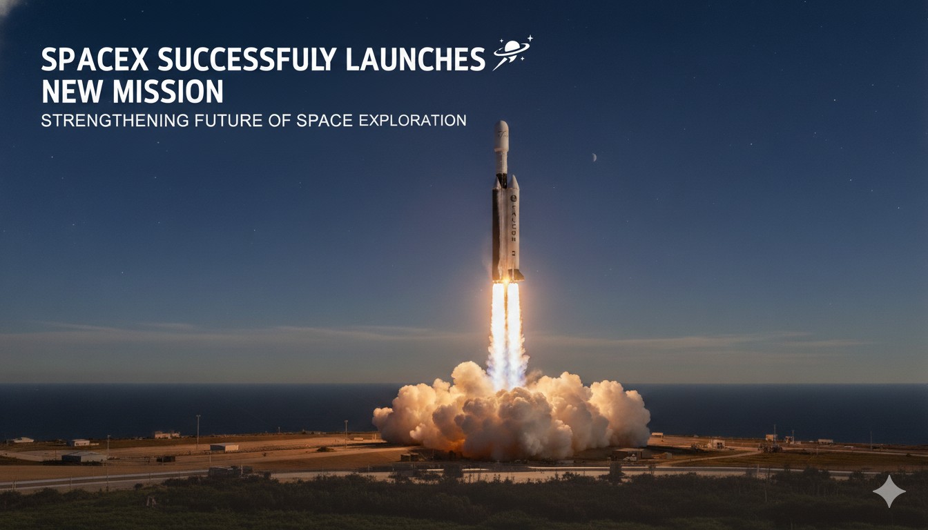 AI-generated concept image of a rocket launch by SpaceX